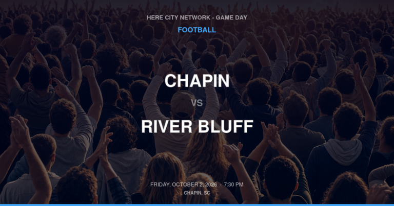 Chapin vs. River Bluff — Football Game Day — Lexington, SC — Oct 2, 2026