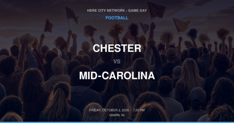 Chester vs. Mid-Carolina — Football Game Day — Prosperity, SC — Oct 2, 2026