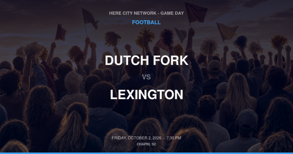 Dutch Fork vs. Lexington — Football Game Day — Lexington, SC — Oct 2, 2026