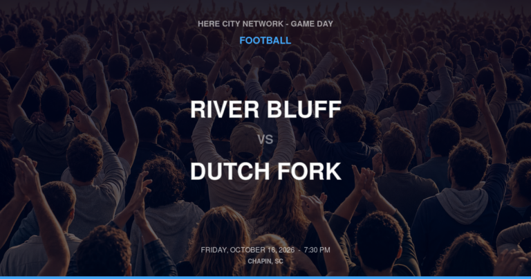 River Bluff vs. Dutch Fork — Football Game Day — Irmo, SC — Oct 16, 2026